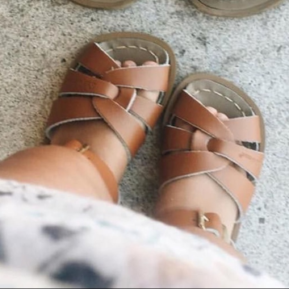 SOLD SALTWATER toddler sandals.